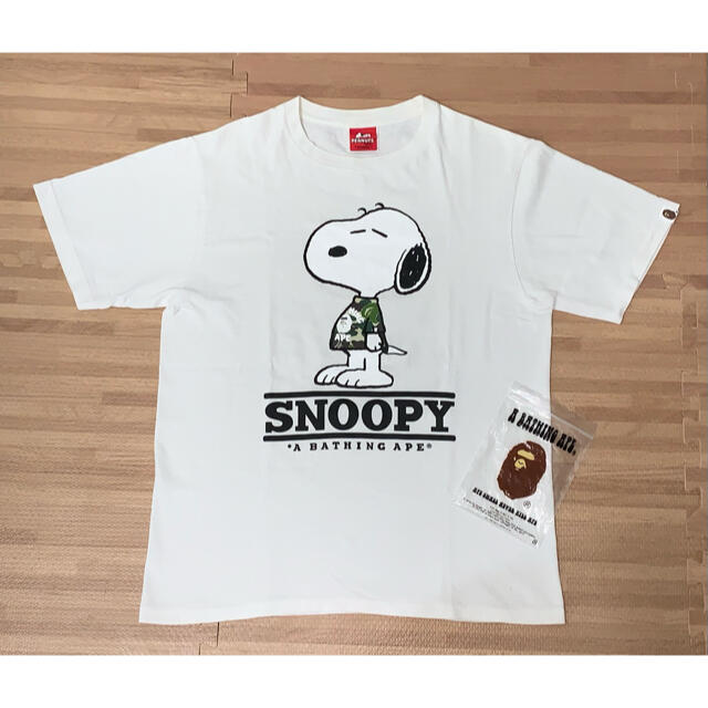 A BATHING APE - ☆激レア☆ APE × スヌーピー ロゴ Tシャツ M