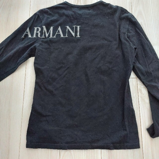 Emporio Armani(エンポリオアルマーニ)のエンポリオ・アルマーニ　黒　長袖　カットソー メンズのトップス(Tシャツ/カットソー(七分/長袖))の商品写真
