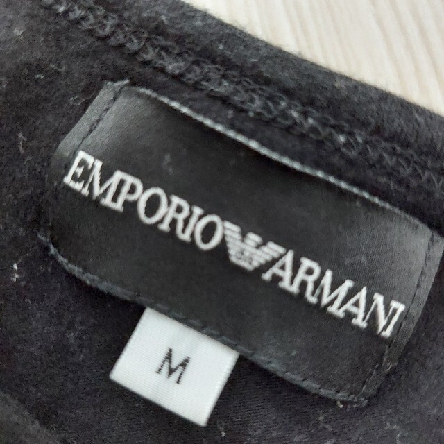 Emporio Armani(エンポリオアルマーニ)のエンポリオ・アルマーニ　黒　長袖　カットソー メンズのトップス(Tシャツ/カットソー(七分/長袖))の商品写真