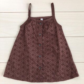 120サイズ　女の子　レース　茶色　ブラウン　キャミソール(Tシャツ/カットソー)