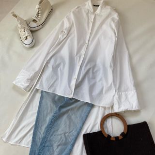 ジャーナルスタンダード(JOURNAL STANDARD)のジャーナルスタンダード シャツ 日本製 フィッシュテール ロングシャツ 夏服(シャツ/ブラウス(長袖/七分))