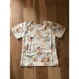 アンナニコラ(Anna Nicola)の新品 アンナニコラ 花柄 半袖Tシャツ 80センチ 女の子 ベビー(Ｔシャツ)