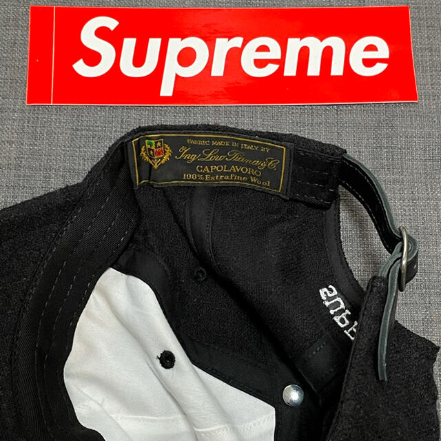 黒 Supreme Terry S Logo 6-Panel Cap Black 2