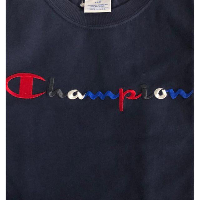 Champion(チャンピオン)のチャンピオン SCRIPT LOGO T CS4982 20 ネイビー 120 キッズ/ベビー/マタニティのキッズ服男の子用(90cm~)(Tシャツ/カットソー)の商品写真