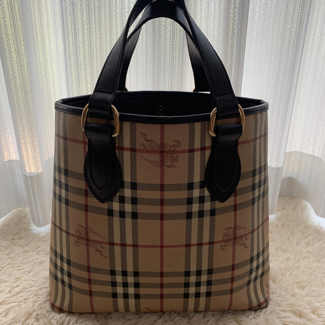 BURBERRY - バーバリー トートバッグ ノバチェック シャドーホース PVC ...