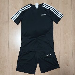 アディダス(adidas)の美品 アディダス 上下セット 150 ブラック(ウェア)