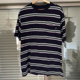 ステューシー(STUSSY)のSTUSSY STRIPE CREW(Tシャツ/カットソー(半袖/袖なし))