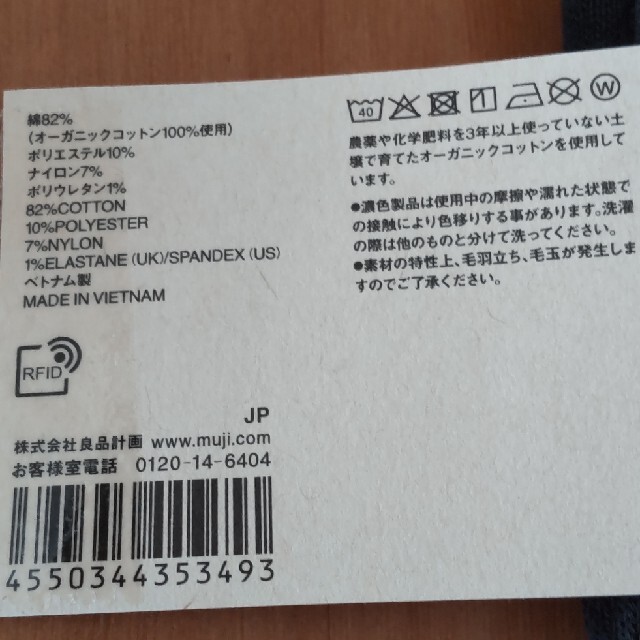 MUJI (無印良品)(ムジルシリョウヒン)の無印☆２足組　足なり直角足底パイルスニーカーイン靴下（婦人）２３～２５ｃｍ・黒 レディースのレッグウェア(ソックス)の商品写真