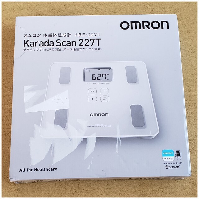 OMRON(オムロン)のKarada Scan 227T 体重計 スマホ/家電/カメラの美容/健康(体重計/体脂肪計)の商品写真