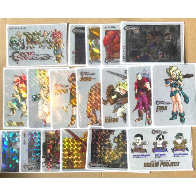 クロノトリガー SFC版 予約特典 特製 プリズムカード 18種類 セット-