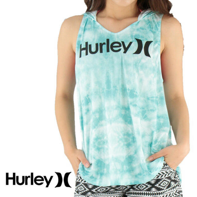 Hurley(ハーレー)のHurley レディース 水着  袖無し フード　ラッシュガード HURLEY レディースの水着/浴衣(水着)の商品写真