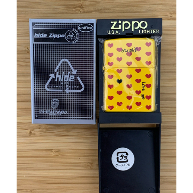 hide イエローハート zippo エンタメ/ホビーのタレントグッズ(ミュージシャン)の商品写真