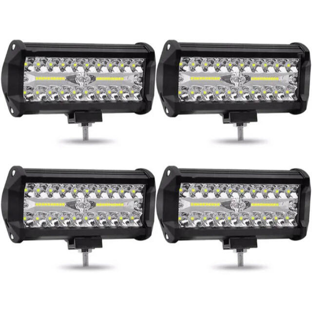 新品120W LED作業灯 ワークライト 集魚灯 投光器12v-24v兼用　4個