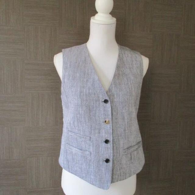 MARGARET HOWELL - マーガレットハウエル MHL. 麻100% リネン ジレ Ⅱ 日本製 美品