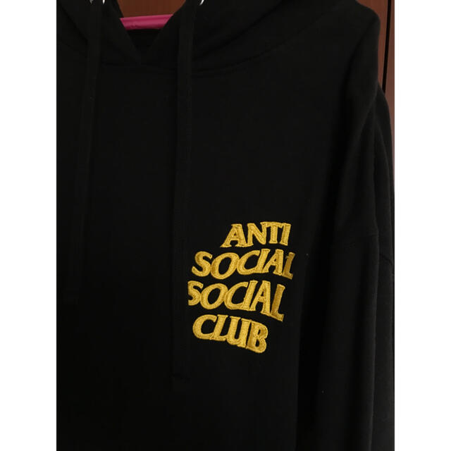 Supreme(シュプリーム)のanti social social club  yellow hoodie メンズのトップス(パーカー)の商品写真