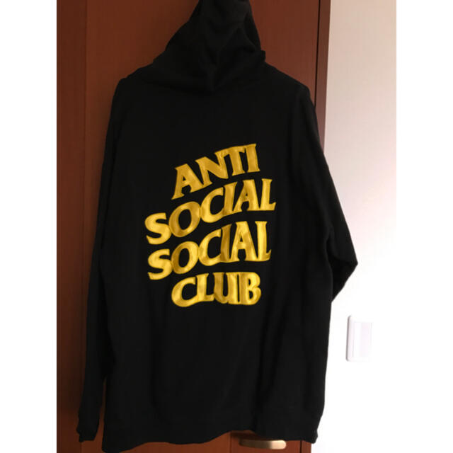 Supreme(シュプリーム)のanti social social club  yellow hoodie メンズのトップス(パーカー)の商品写真