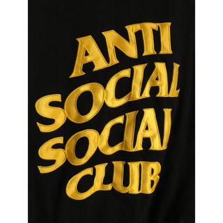 シュプリーム(Supreme)のanti social social club  yellow hoodie(パーカー)