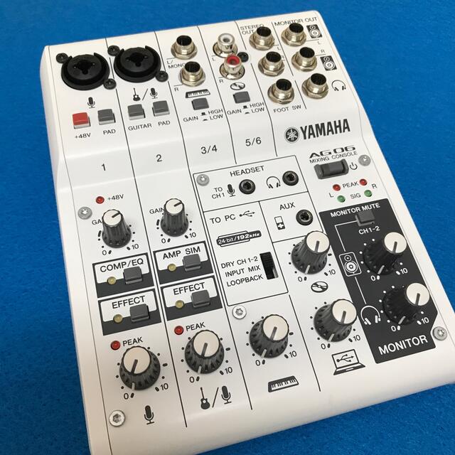 ヤマハ(ヤマハ)のYAMAHA AG06 中古 楽器のレコーディング/PA機器(ミキサー)の商品写真