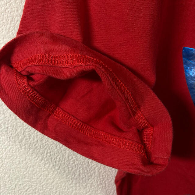 adidas(アディダス)のadidas アディダス トレフォイル ビッグロゴ Tシャツ Mサイズ 赤 レディースのトップス(Tシャツ(半袖/袖なし))の商品写真