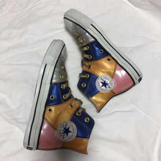 コンバース(CONVERSE)のCONVERSE オールスター オワリシッポウ HI（ゴールド）23cm(スニーカー)