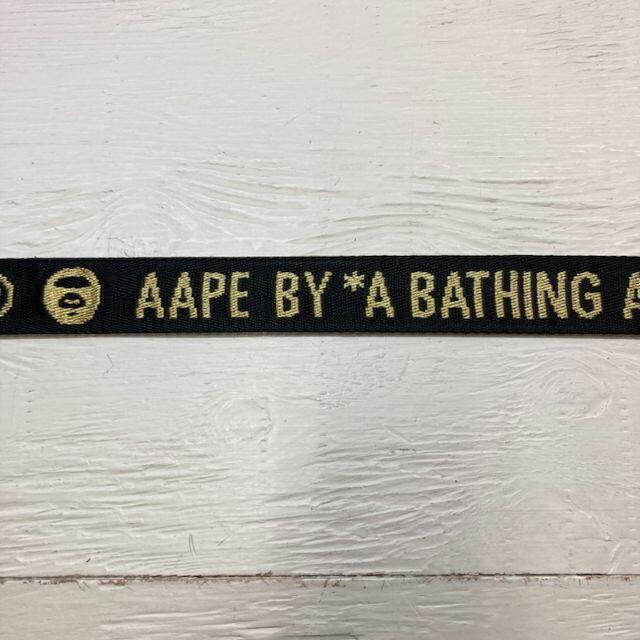 A BATHING APE ベルト ガチャベルト リバーシブル カモ ロゴ