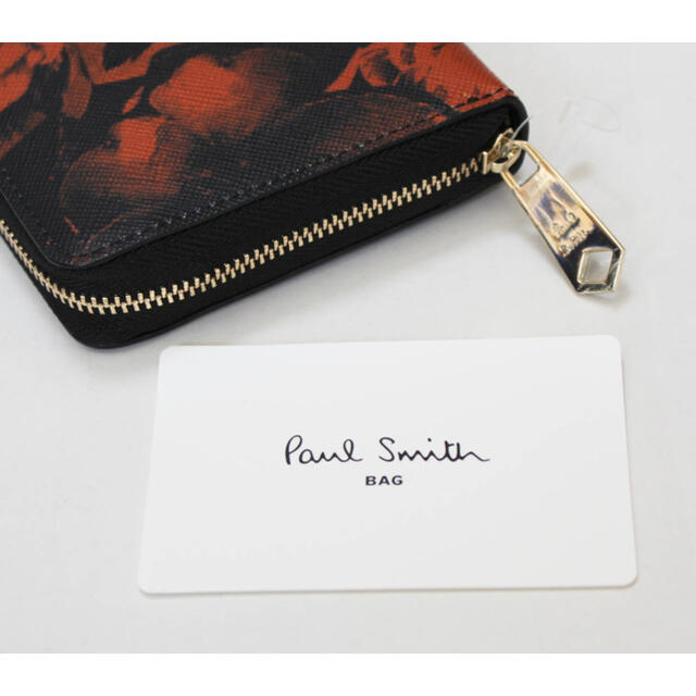 Paul Smith(ポールスミス)の《ポールスミス》新品 花柄 レザーラウンドファスナー式長財布 プレゼントにも メンズのファッション小物(長財布)の商品写真