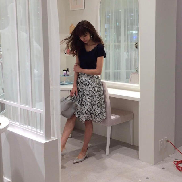PROPORTION BODY DRESSING(プロポーションボディドレッシング)のプロポーション♡モノトーンダリースカート レディースのスカート(ひざ丈スカート)の商品写真