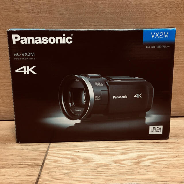 Panasonic(パナソニック)の展示品保証、デジタル4Kビデオカメラ  Panasonic：HC-VX2M-W スマホ/家電/カメラのカメラ(ビデオカメラ)の商品写真