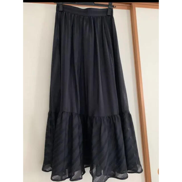 Apuweiser-riche(アプワイザーリッシェ)の二最終価格　美品　アルページュストーリー　カラミストライプスカート　SS レディースのスカート(ロングスカート)の商品写真