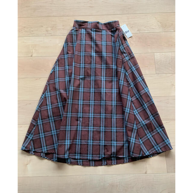 GU(ジーユー)の☆ GU  チェック　ロングスカート ☆ レディースのスカート(ロングスカート)の商品写真