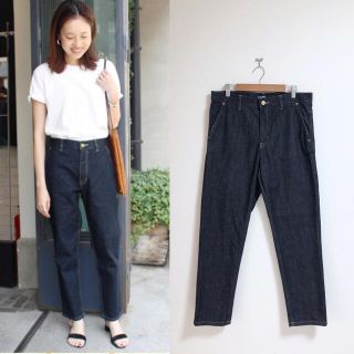 スローブイエナ(SLOBE IENA)の【美品】 SLOBE IENA大人気♪LE DENIMテーパードデニムパンツ40(デニム/ジーンズ)