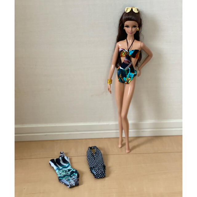 Barbie(バービー)のバービー本体と海外作家様水着セット ハンドメイドのぬいぐるみ/人形(人形)の商品写真