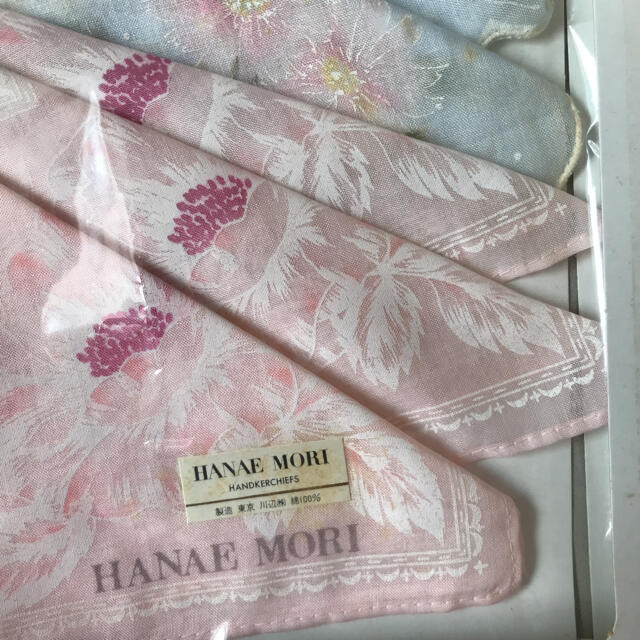 HANAE MORI(ハナエモリ)のブランドハンカチ３枚 レディースのファッション小物(ハンカチ)の商品写真