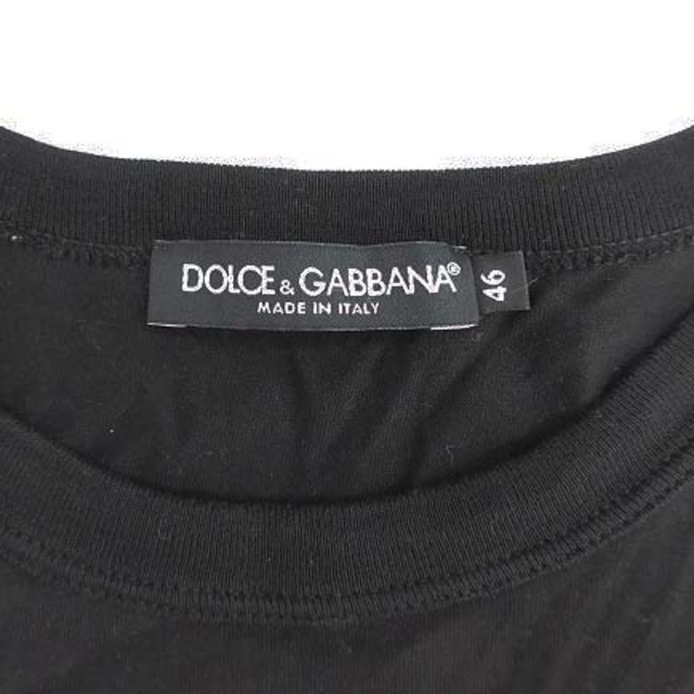 DOLCE&GABBANA(ドルチェアンドガッバーナ)のドルチェ&ガッバーナ ドルガバ Tシャツ クルーネック 半袖 鳥柄 46 M 黒 メンズのトップス(Tシャツ/カットソー(半袖/袖なし))の商品写真