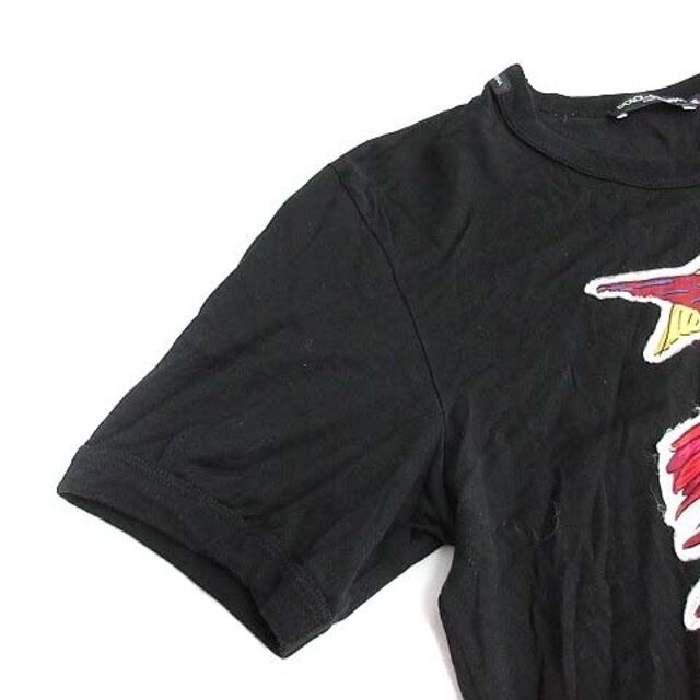 DOLCE&GABBANA(ドルチェアンドガッバーナ)のドルチェ&ガッバーナ ドルガバ Tシャツ クルーネック 半袖 鳥柄 46 M 黒 メンズのトップス(Tシャツ/カットソー(半袖/袖なし))の商品写真