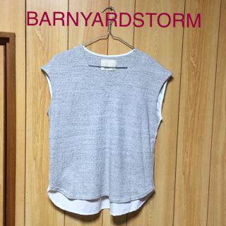 バンヤードストーム(BARNYARDSTORM)の2回着用☆ BARNYARDSTORM  異素材切替プルオーバー(カットソー(半袖/袖なし))