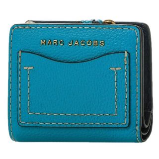 マークバイマークジェイコブス(MARC BY MARC JACOBS)のマークジェイコブス 2つ折り財布  ミニ コンパクト ウォレット ミニ財布　青(財布)