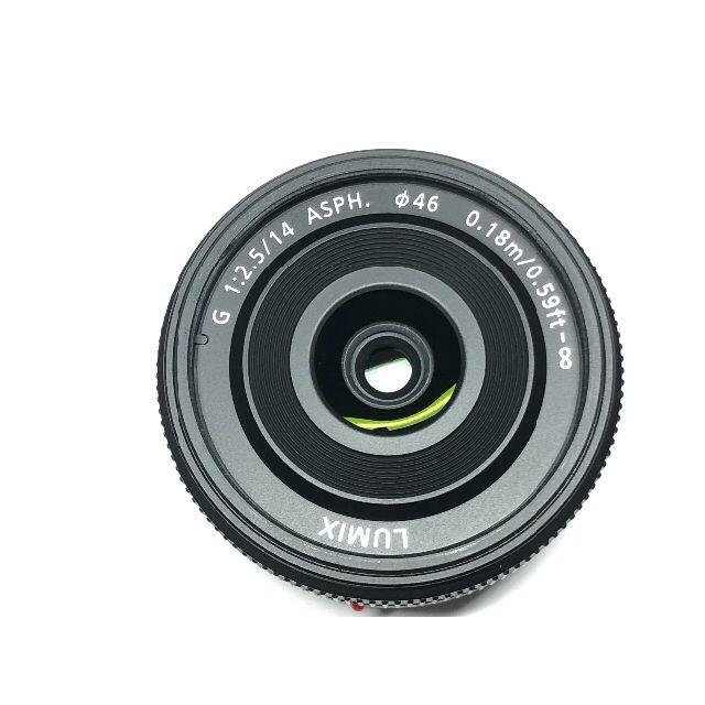 Panasonic(パナソニック)のパナソニック LUMIX G 14mm F2.5 ASPH [H-H014] スマホ/家電/カメラのカメラ(レンズ(単焦点))の商品写真