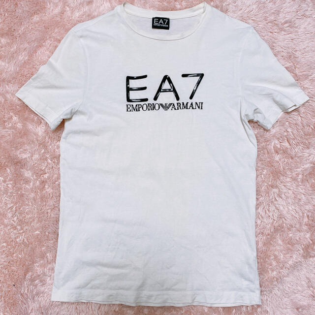 割り引き 952美品 エンポリオアルマーニ Tシャツ ライトベージュ 蝶柄