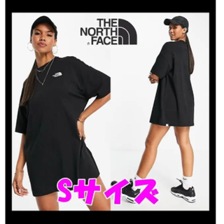 ザノースフェイス(THE NORTH FACE)の【新品未使用】The North Face★Tシャツワンピース★ブラック★S(ミニワンピース)