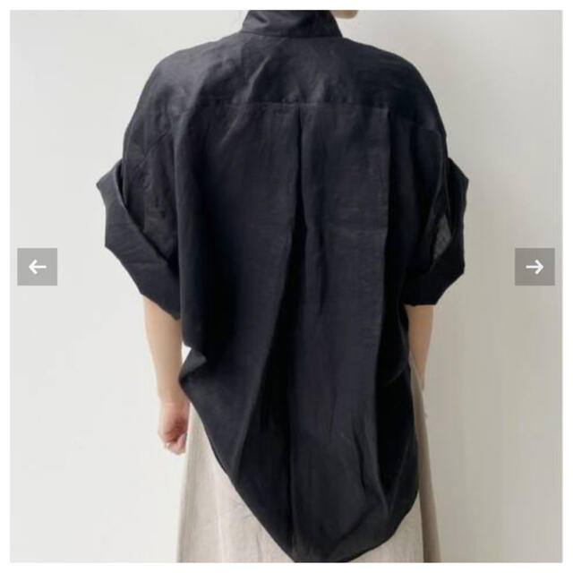 L'Appartement DEUXIEME CLASSE(アパルトモンドゥーズィエムクラス)のL'Appartement Ramie Half Sleeve Shirt レディースのトップス(シャツ/ブラウス(半袖/袖なし))の商品写真