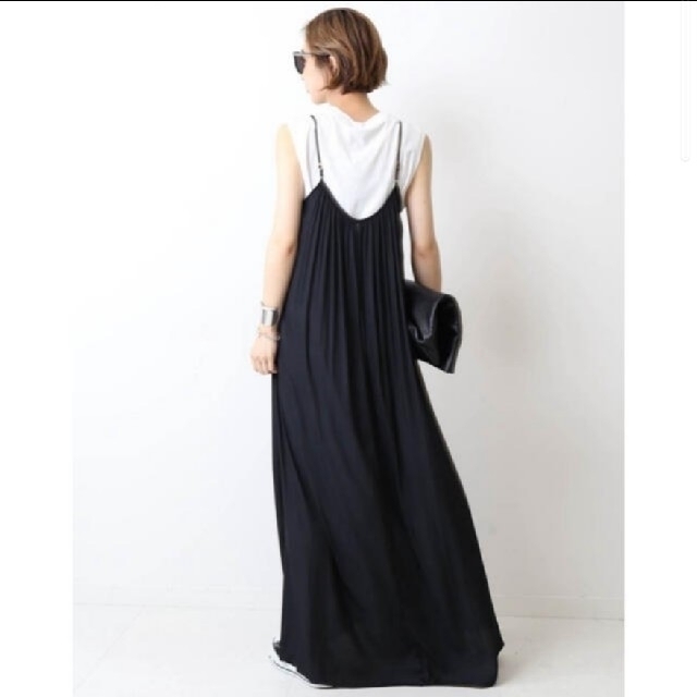 DEUXIEME CLASSE(ドゥーズィエムクラス)の新品☆　ドゥーズィエムクラス　Sun Dress　ブラック レディースのワンピース(ロングワンピース/マキシワンピース)の商品写真