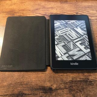 Kindle paperwhite wifi 8GB 広告なし　純正カバー付き(電子ブックリーダー)