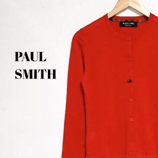 ポールスミス(Paul Smith)の美シルエット☆ 上質 ポールスミス カーディガン レッド レディース(カーディガン)