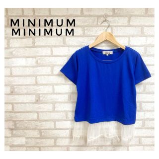 ミニマム(MINIMUM)のMINIMUM MINIMUM ミニマムミニマム レディース カットソー M 青(Tシャツ(半袖/袖なし))