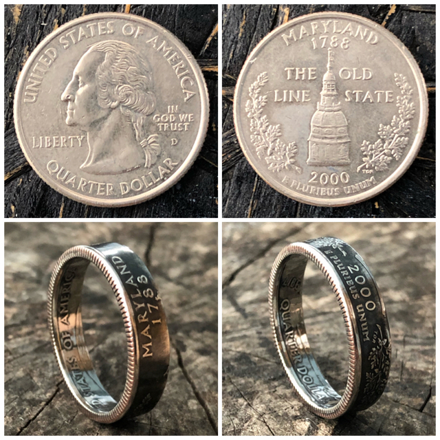 ゆうや様のルーム 2000年 アメリカコインリング 指輪 メンズのアクセサリー(リング(指輪))の商品写真