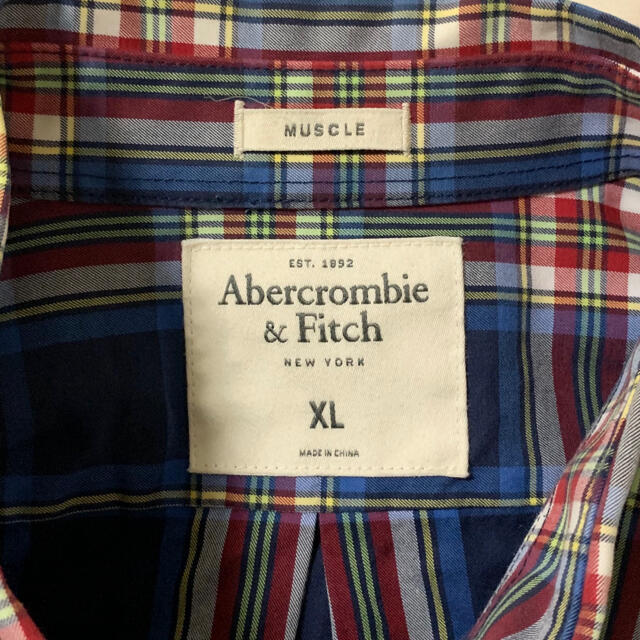 Abercrombie&Fitch(アバクロンビーアンドフィッチ)のAbercrombie&Fitch(USA)ビンテージコットンチェックBDシャツ メンズのトップス(シャツ)の商品写真