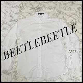 BEETLE BEETLE レディースブラウスカフスシャツ　ホワイト　XSサイズ(シャツ/ブラウス(長袖/七分))