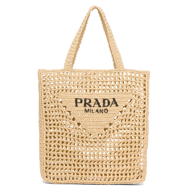 一部予約!】 PRADA - rchan プラダ ラフィア トートバッグ - likit.co.uk