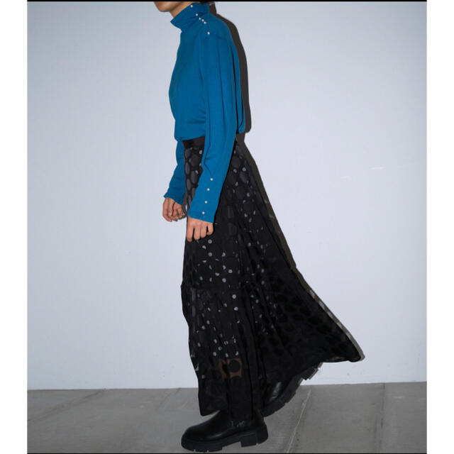 LE CIEL BLEU(ルシェルブルー)のルシェルブルー　ドットスカート　 レディースのスカート(ロングスカート)の商品写真